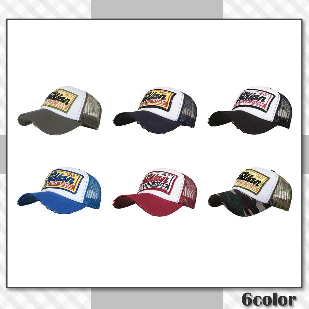 Chrome Crane CB335 Mesh Cap with Embroidered Logo and English for Men and Women (Blue) Letters, Casual, Outdoor,