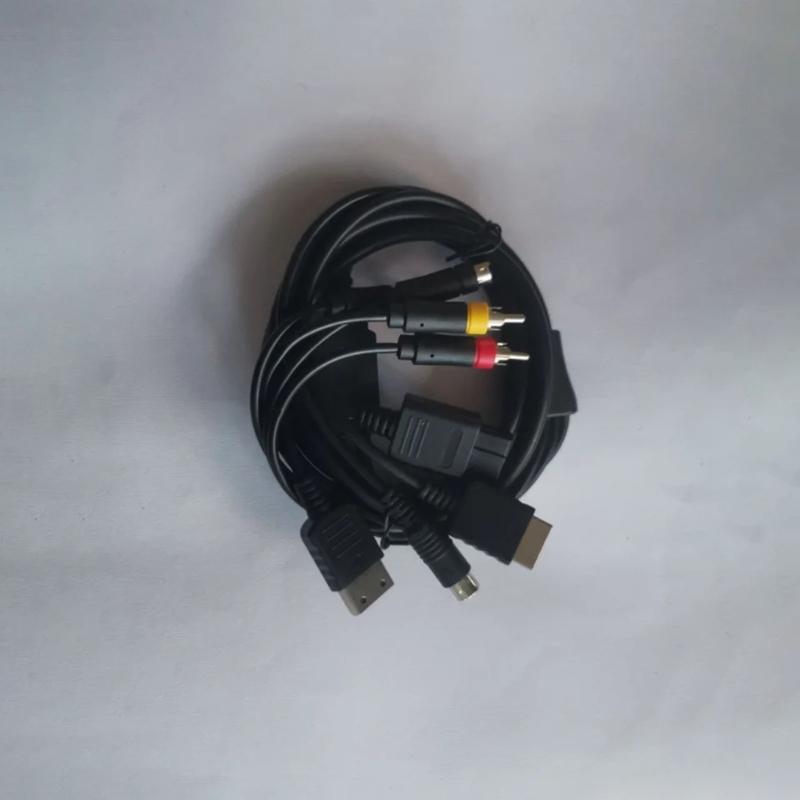 Multi Consoles AV Cable for N64 DC128 Gaming Consoles 1.80m Long Plug and Play Design Enhances Durability