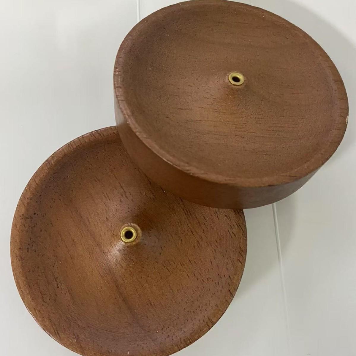 Ebony, Sapele, and Rubber Wood Incense Holder Set