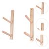 2 Pieces Wood Yoga Mat Storage Rack Gym Organizer Holder for Skateboard