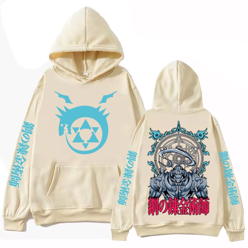 Anime Fullmetal Alchemist Hoodie Harajuku Pullover Tops Man Woman Sweatshirt Fans Gift