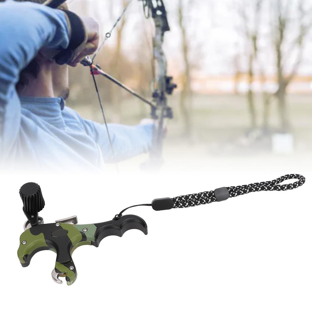 Bogenrelease 3 und 4 Fingerumschaltbar Einstellbare Triggerempfindlichkeit Bogenschießen Release-Hilfe für Compoundbogen