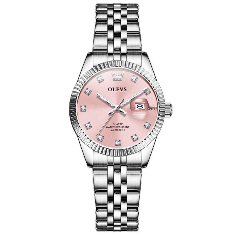 OLEVS Damen High-End Lao Stil Quarz Uhr - Modische, Nicht-Leuchtende, Wasserdichte Armbanduhr