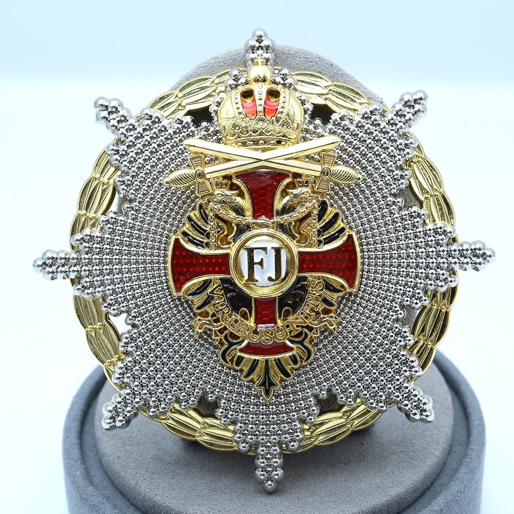 Exquisite Replica Austro Hungarian Breast Star Order of Franz Joseph WWI Imperial Austria Honor Medal Military Souvenir Gift