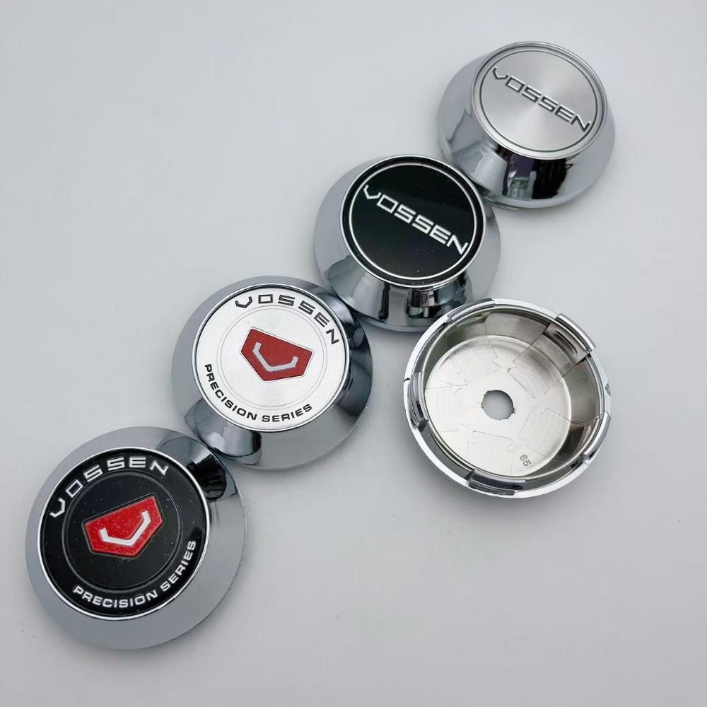 4pcs 60mm 64mm 65mm 68mm 69mm Vossen Logo Emblem Badge Car Wheel Center Caps High Cap Wheel Hubcaps Rim Cover Car Accessories