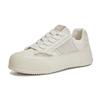 Leather little white shoes women's spring 2025 new retro casual board shoes heightened platform shoes women's fashion contrasting women's shoes