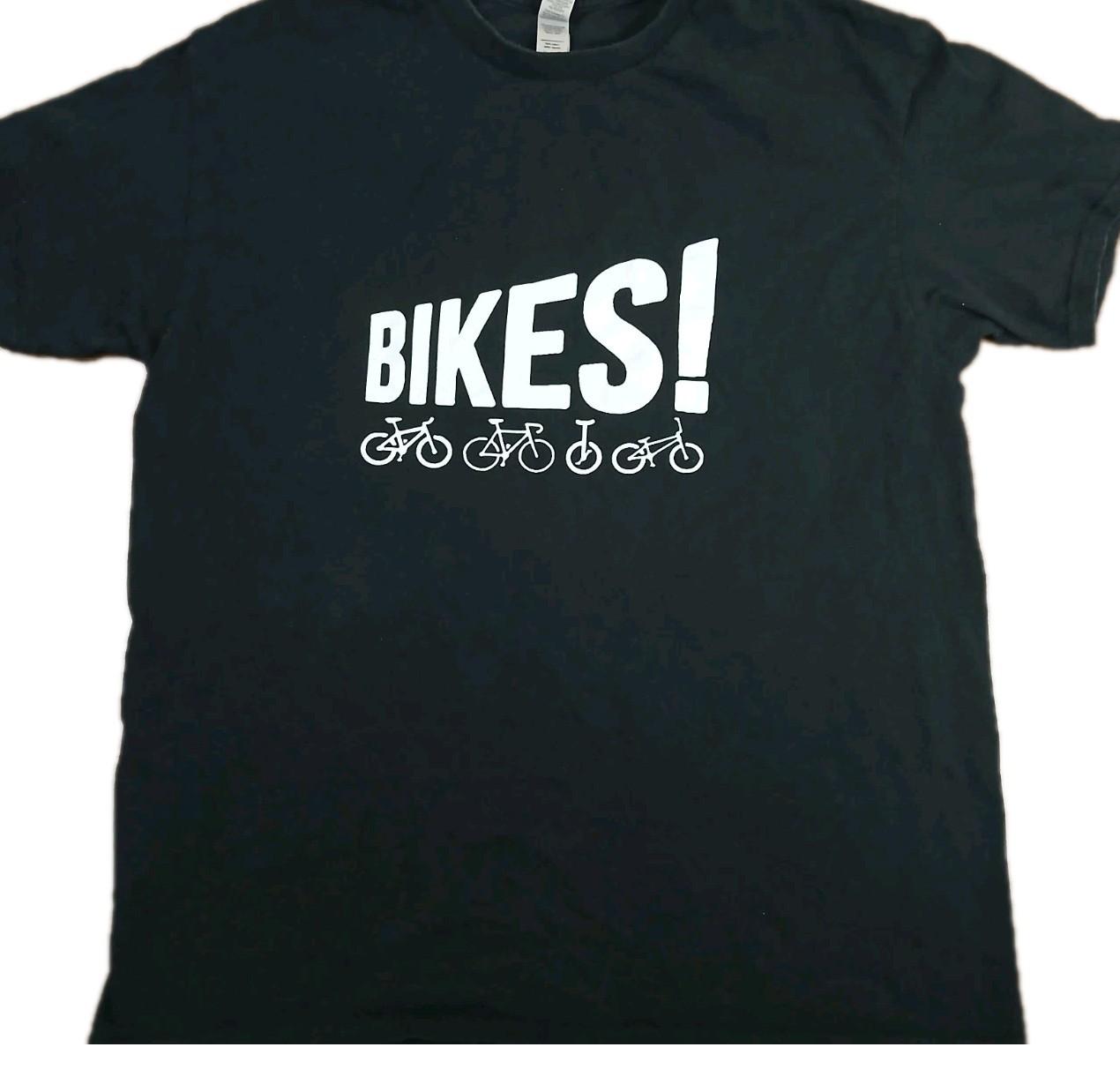 Bikes Tom Segura YMH T-shirt Size Large Comedy Stand Up Podcast Black Shirt Unisex T-Shirt S