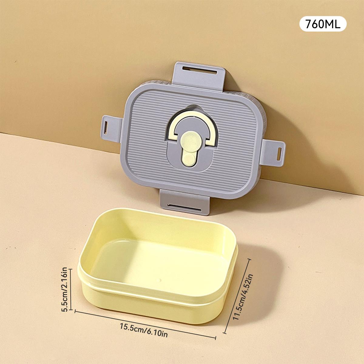 WORTHBUY Portable Plastic Lunch Box With Compartment Microwave Safe Fruit Salad Lunch Container Kid Student Leak-proof Bento Box