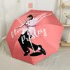 Elvis Presley Optreden Draagbare Automatische Paraplu met 8 Spaken Duurzaam Plastic & IJzer Reis Essentieel Elegante Paraplu
