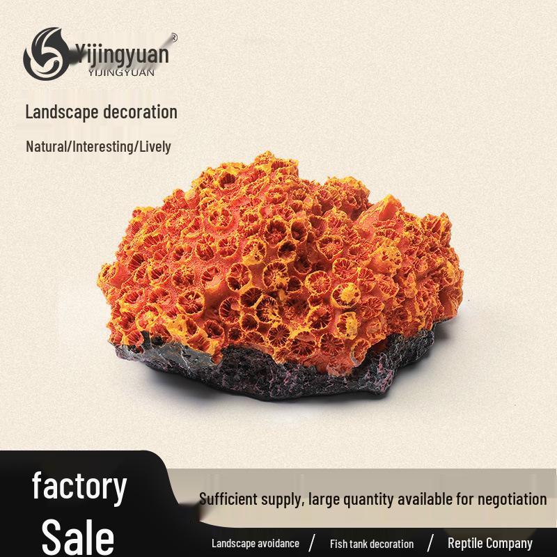 Cross-Border Coral Reef Rock Fish Tank Ornament