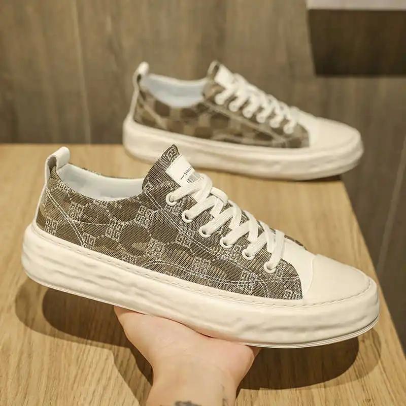 Thick Sole Outdoor Runings Man Woven Mens Sneakers Shoes Size 45 Sneakers Men Sports Teniz Foot-wear Suppliers