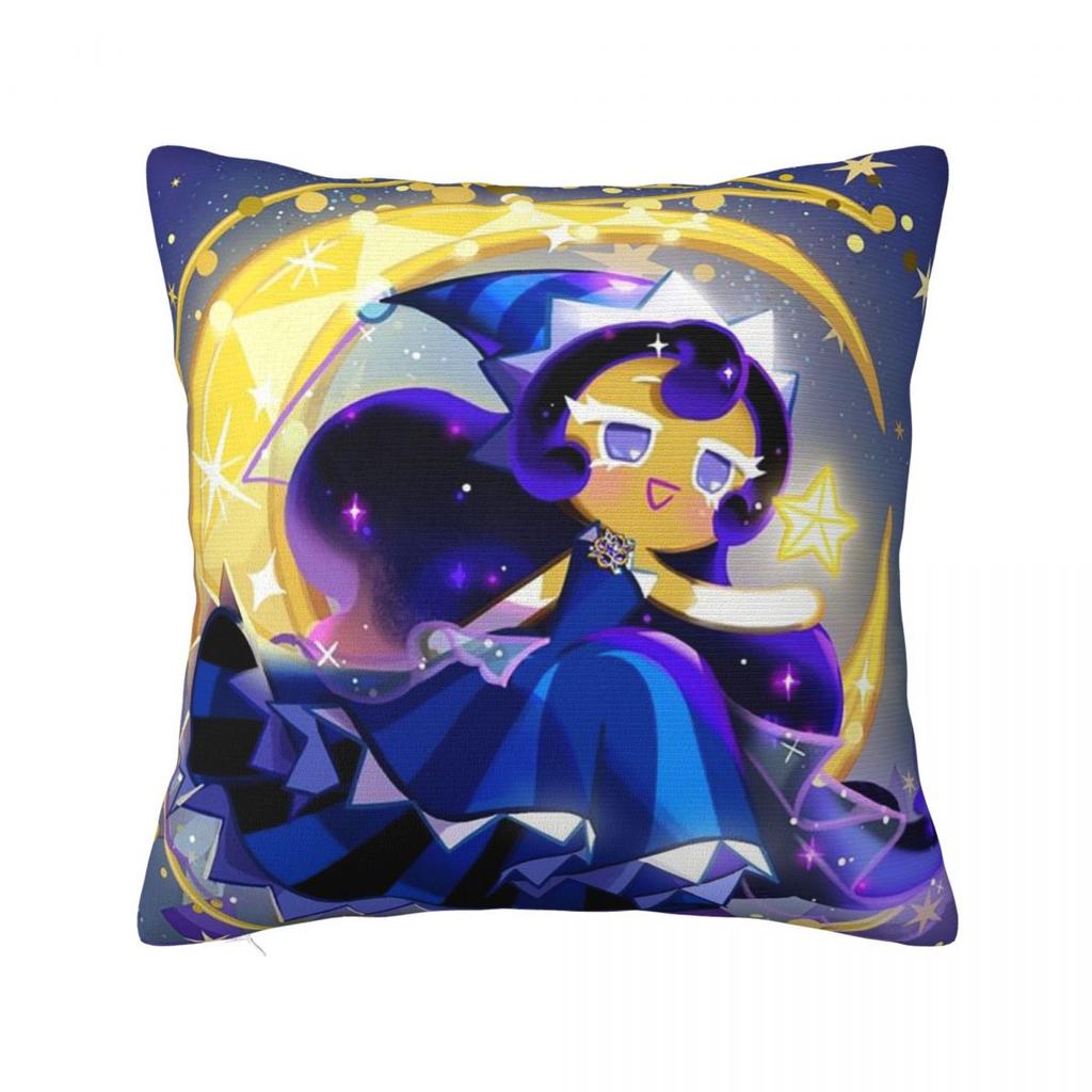 Game Cookie Run Kingdom Cartoon Square Pillowcase Cushion Cover Pillow Case Throw Pillow Cover for Home Sofa Living Room
