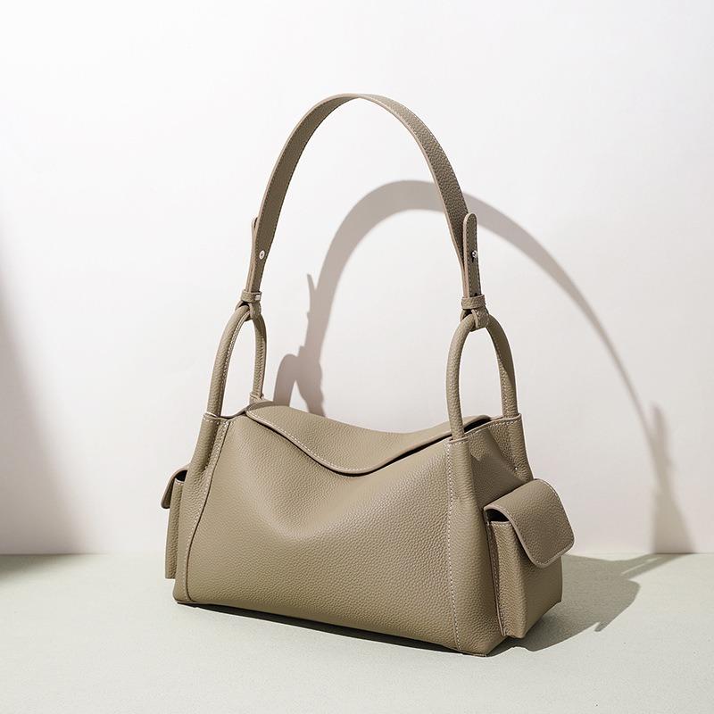 Fashion women's bag summer lazy wind Korean high-end single shoulder armpit bag commuter leather women's large-capacity handbag