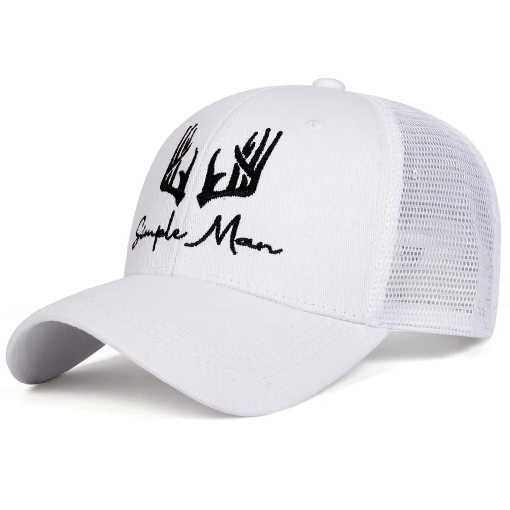 Unisex Antlers SIMPLE MAN Embroidery Baseball Caps Spring and Summer Outdoor Adjustable Casual Hats Sunscreen Hat Sports Cap