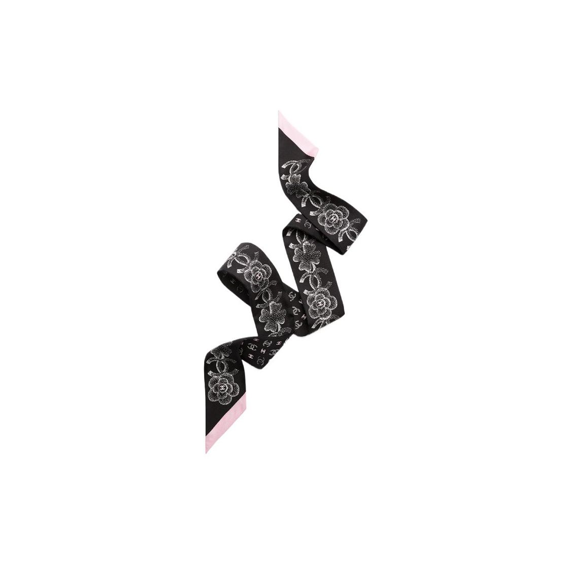 

Chanel Floral Pattern Jacquard Decorated Headband Women accessories Black AA9568-B14526-NS545 F,Black