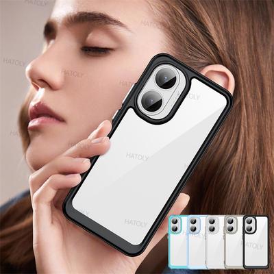 Θήκη για Xiaomi Poco F7 Κάλυμμα για Xiaomi Poco F7 Funda Αντικραδασμικό Διαφανές PC + Σιλικόνη TPU Προστατευτικό Κάλυμμα Τηλεφώνου για Xiaomi Poco F7