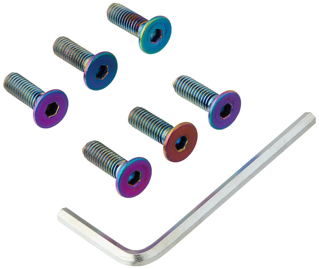NRG Innovations SWS-100MC Steering Wheel Screw Kit (Upgraded Neo Chrome "Cone")
