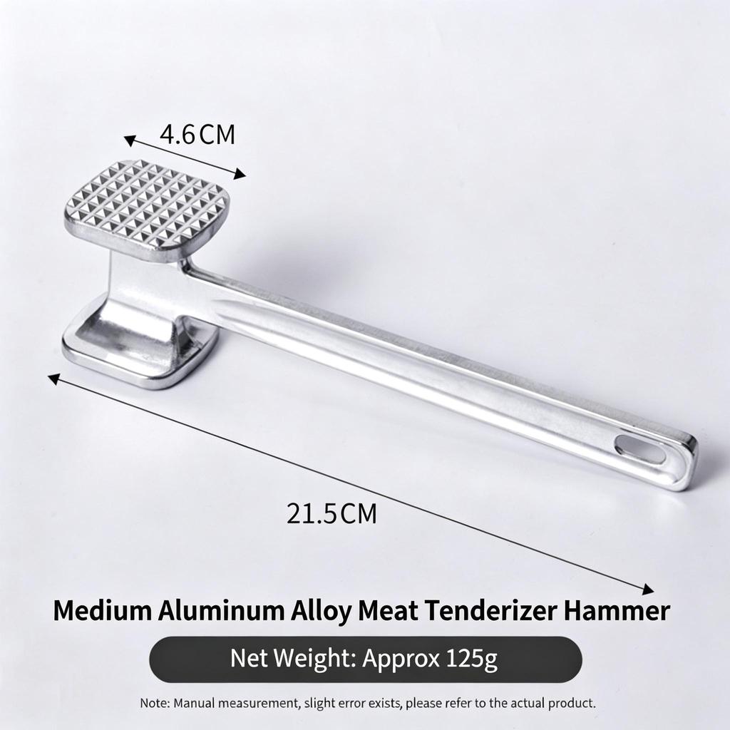 Aluminum Meat Tenderizer Hammer, Dual Sided Steak Hammer, Kitchen Meat Mallet for Tenderizing Beef Pork Chicken, 4 Sizes Available