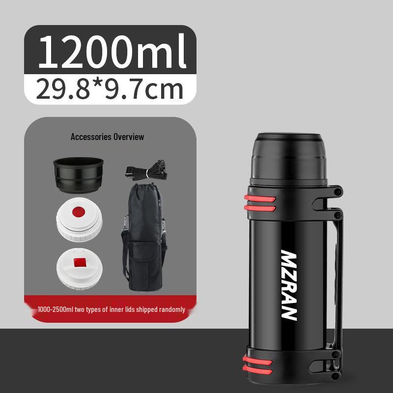 4L Stainless Steel Travel Thermos Mug for Men - Large Capacity Car Kettle Flask