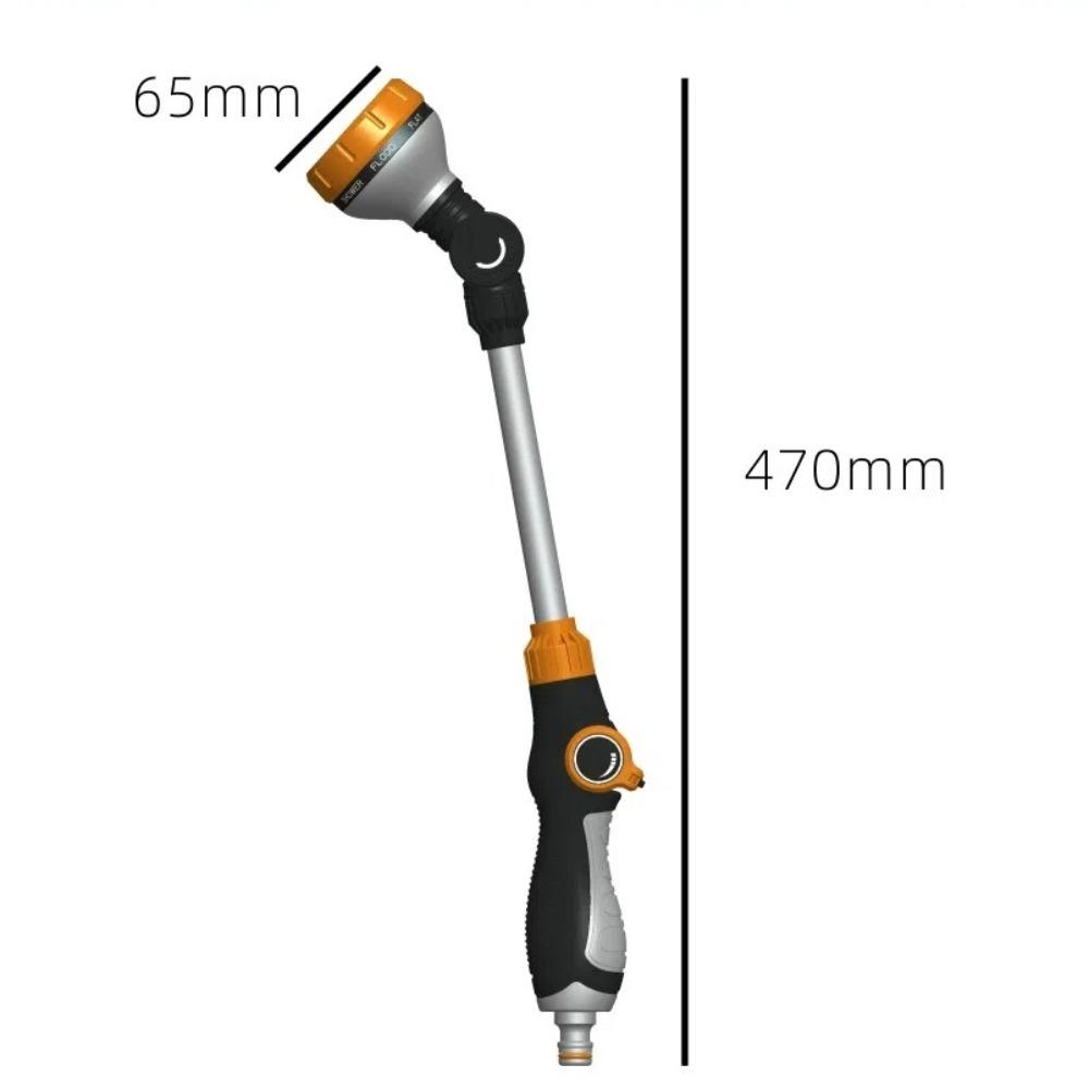 47cm Water Sprayer Nozzle 8 Spray Modes High Pressure Irrigation Hose Nozzle Multifunctional Anti Slip Garden Nozzle Garden