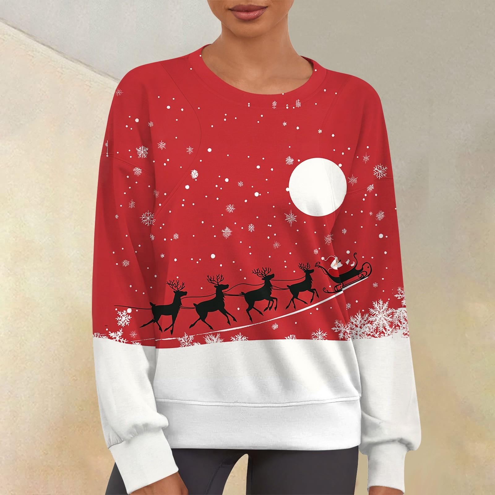 

Женский повседневный модный принт с круглым вырезом и длинным рукавом, свитер-топ XXL белый