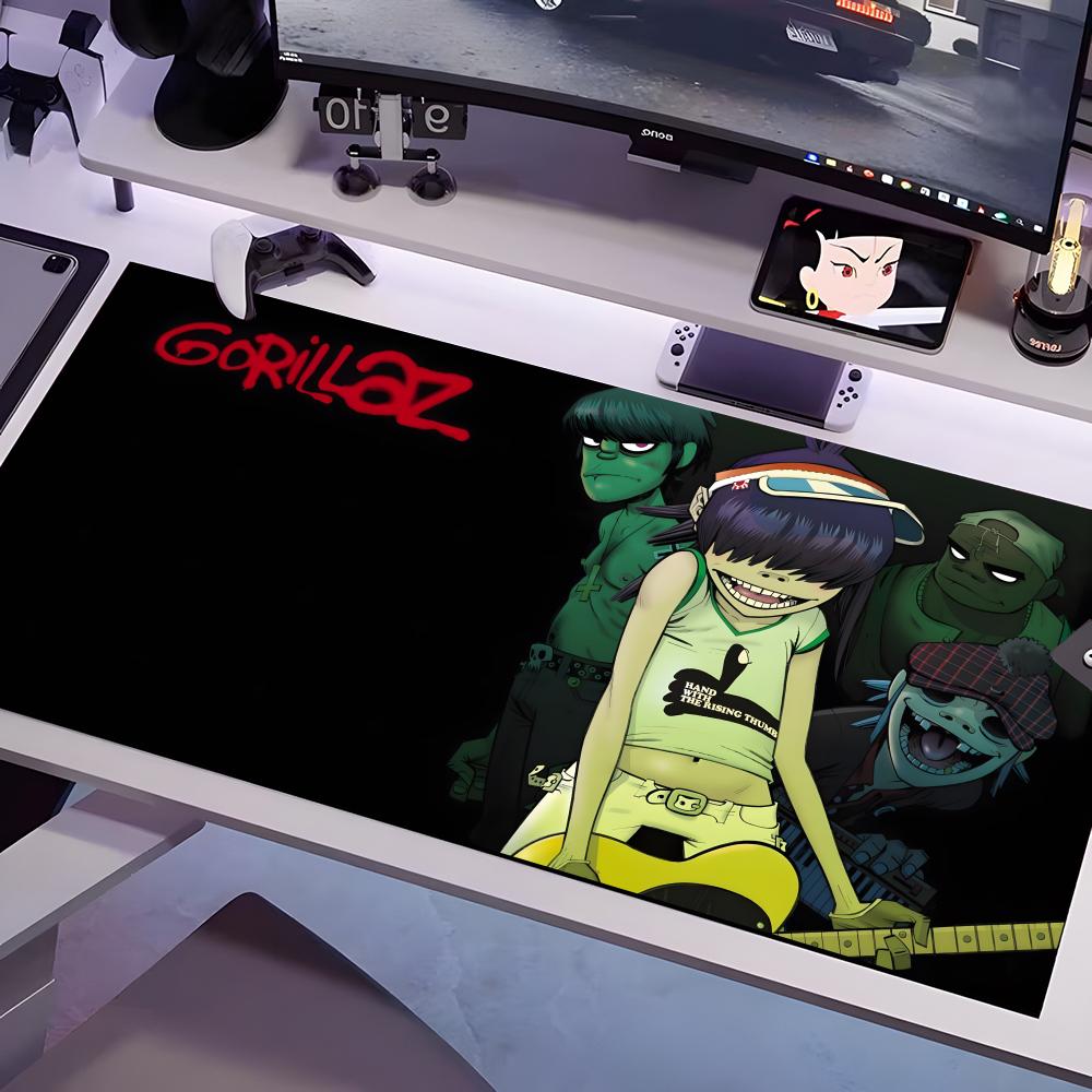 S-Gorillaz-ES Band Mouse Pad Multiple Sizes Large Square Computer Office Game Table Mats Rubber Anti-slip Mousepads