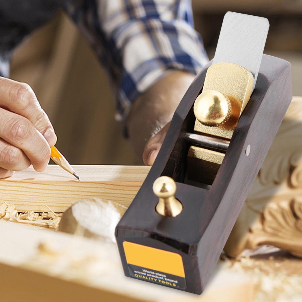 Mini Flat Bottom Hand Plane Carpenter Wood Grooving Trimming DIY Wood Plane 13mm Blade