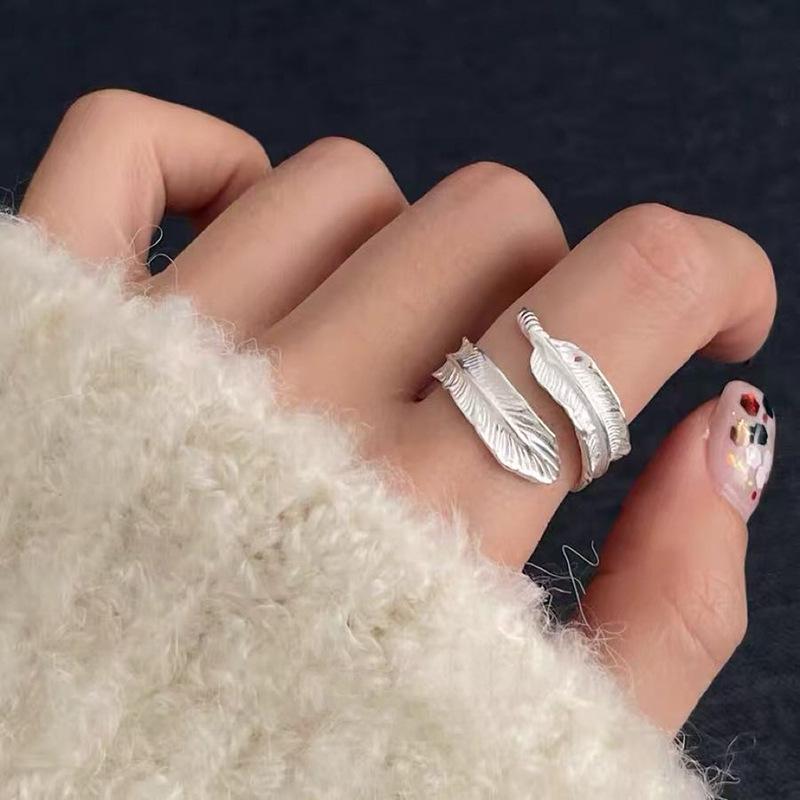 Korean Style Irregular 925 Sterling Silver Women's Versatile Ring, Non-Fading Niche Ins Design