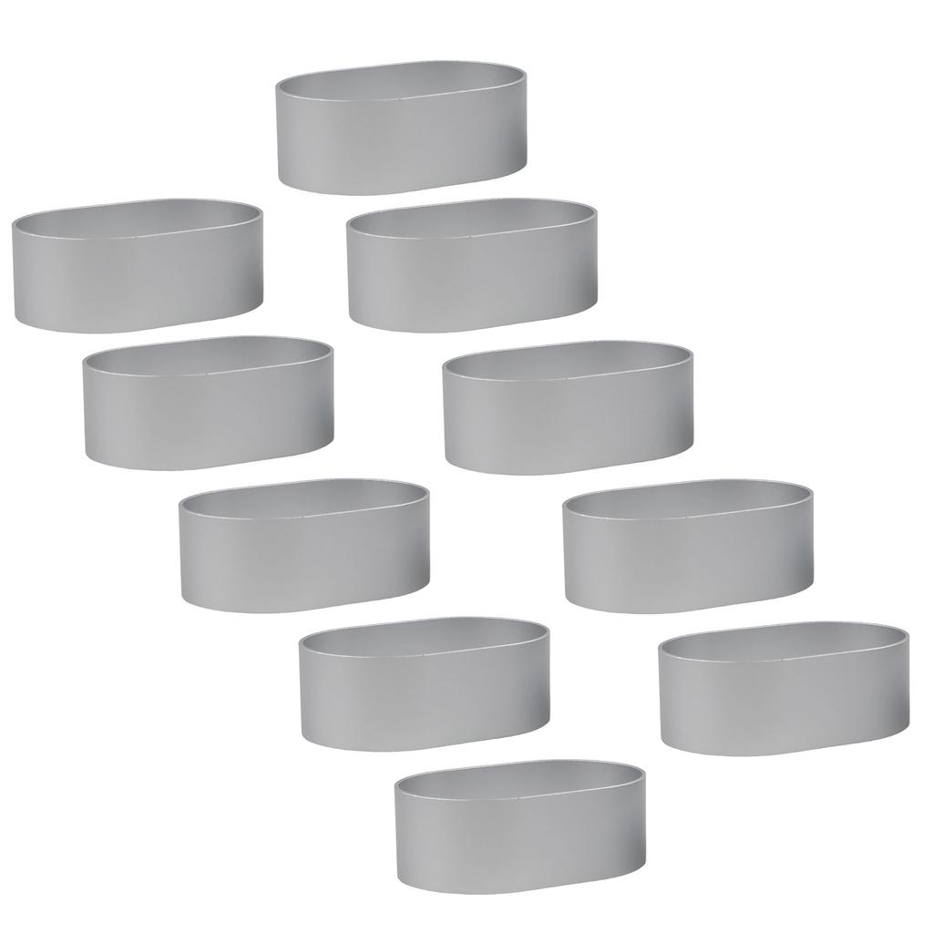 Sturdy Cheese Cake Rings Aluminum Alloy Half Cooked Molds (Pack of 10)