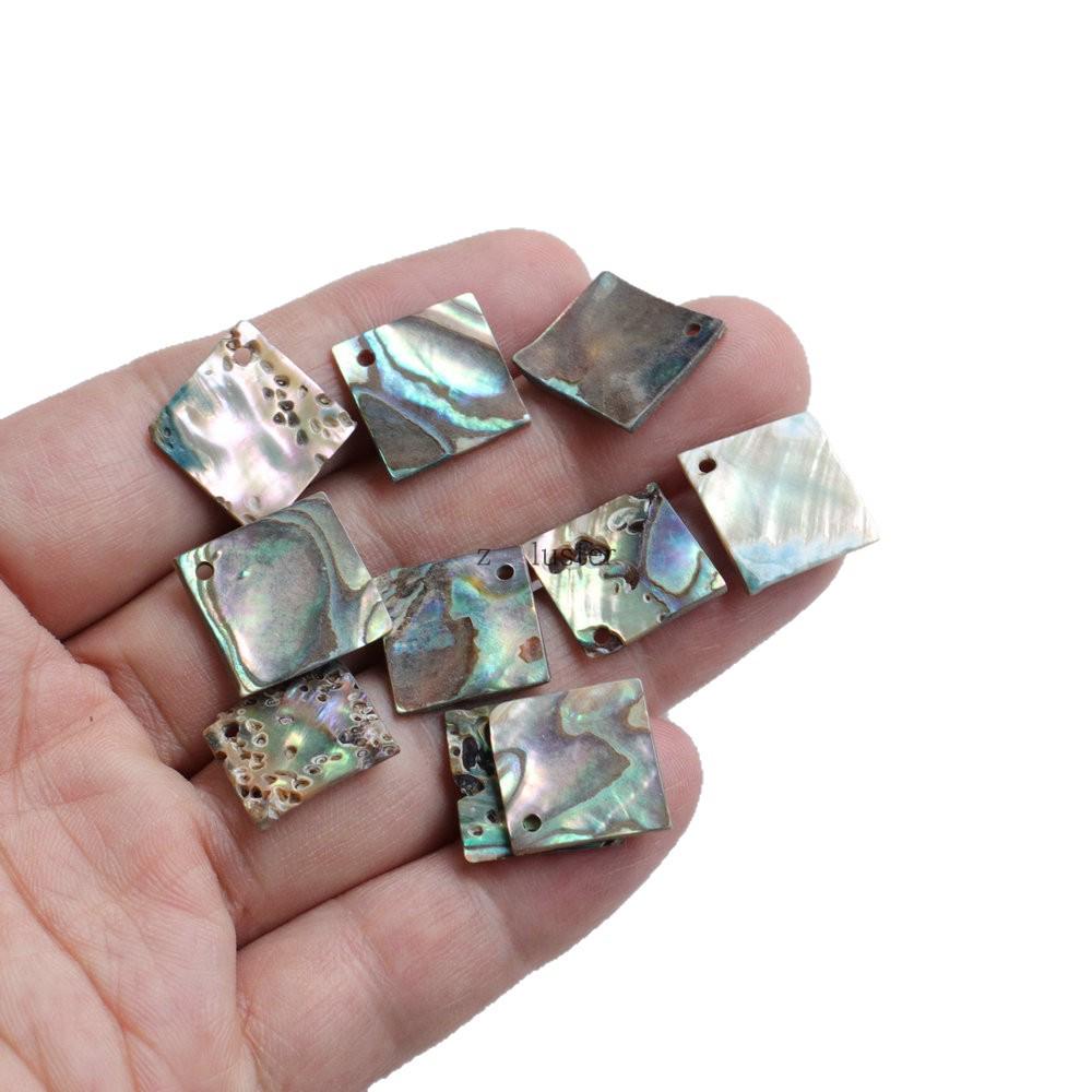 New Zealand Abalone Shell Pendant Charm - Ancient Style Hairpin & DIY Earring/Clothing Accessory.
