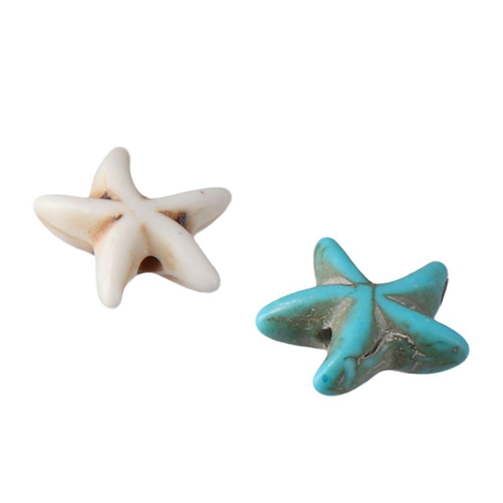Jewelry Making Starfish Tortoise Beads Sea Turtle Sea Star Beads Spacer Beads Synthetic Turquoise