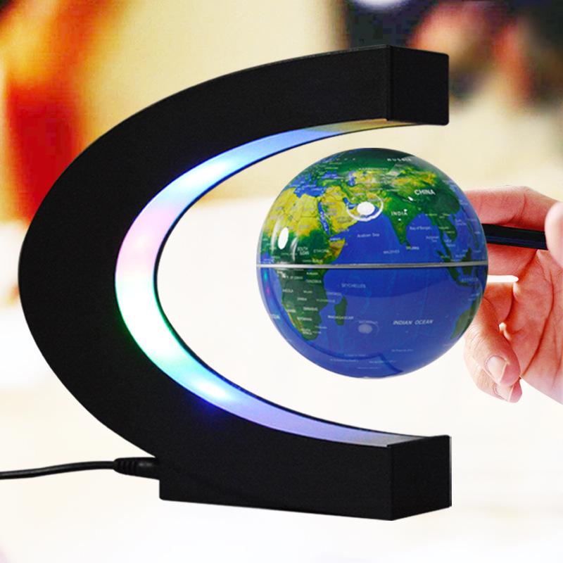 

C-Shaped Magnetic Levitation Globe: Creative Desktop Decoration & Unique Festival Souvenir EU Power