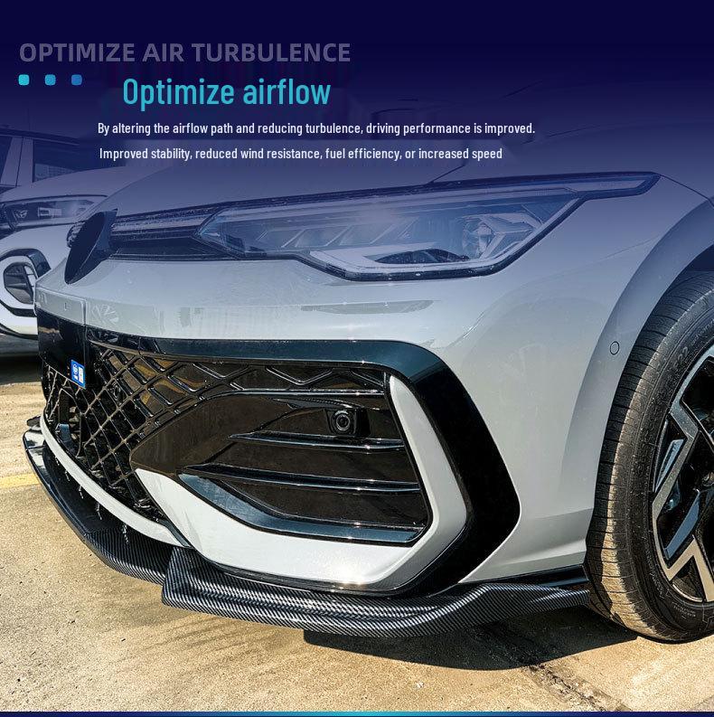 Volkswagen Golf Front Splitter Lip Spoiler - Cross-Border Modification Compatible