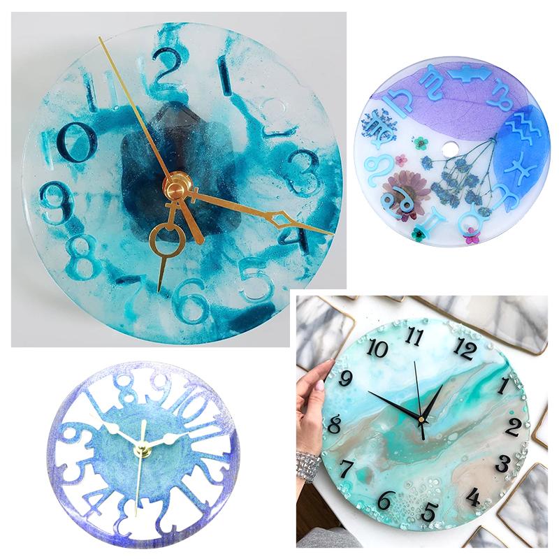 10cm 15cm Silicone Clock Mold Clock Resin Silicone Mould Casting Tools Handmade Jewelry Making Tool DIY Crafts Epoxy Resin Molds