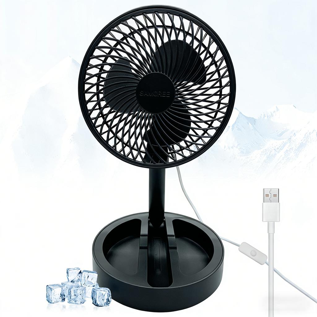 Xiaomi USB Direct Plug-in Small Fan Portable Cooling Fan Household Foldable Desktop Air Circulator For Indoor Outdoor