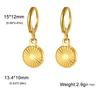 Xiaomi Skyrim Gold Color Stainless Steel Women's Earrings Heart Starfish Sun Pendant Hoop Earrings Fashion Jewelry Gift Wholesale