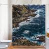 Scenic Photo Washable Dirt-Resistant Shower Curtain Shower Head Waterproof Polyester Bath Curtain For Home Decor Accessories