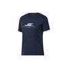 Skechers Sport Series Letter Round Neck Pullover Short Sleeve Regular T-Shirt Women Tops Navy-Blue P223W014-02MZ