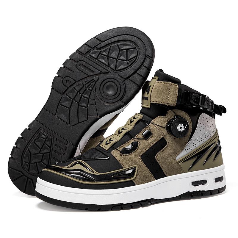 Motorcycle Shoes Motorcycle Riding Shoes Men's Knights Four Seasons Off-road Locomotive Boots Racing Short Boots Four Seasons Motorcycle Travel Equipm