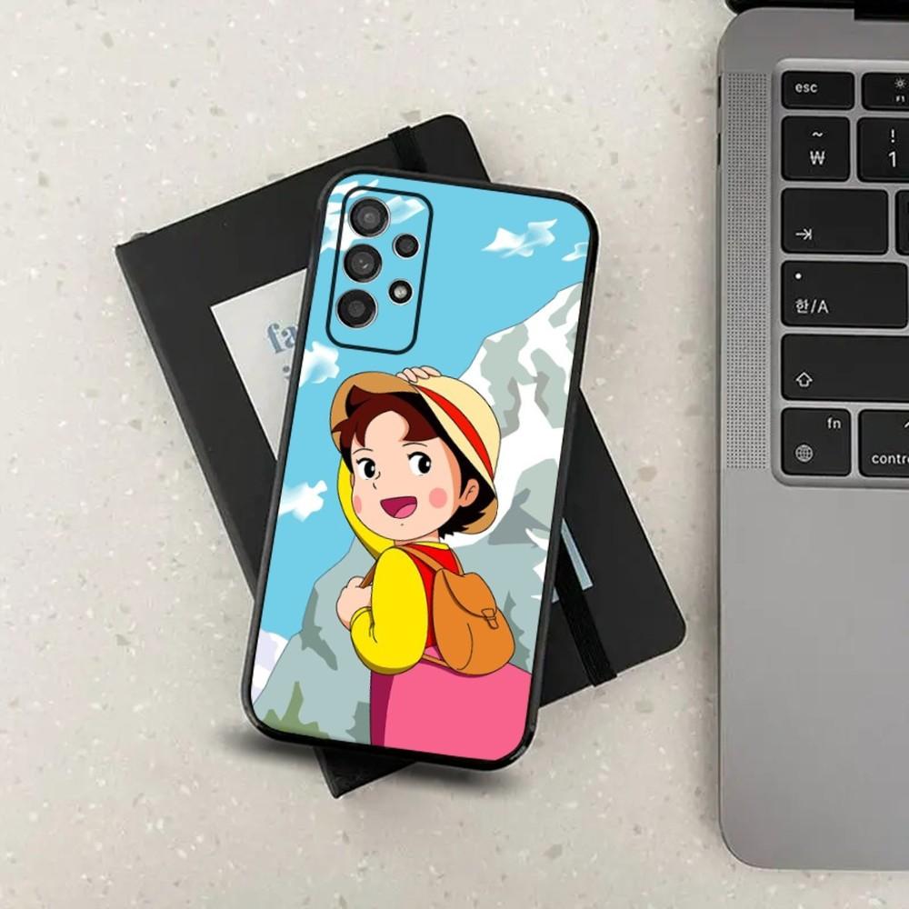 H-Heidi Cartoon Phone Case For Samsung S24,S21,S22,S23,S30,Ultra,S20,Plus,Fe,Lite,Note,10,9,5G Black Soft Cover