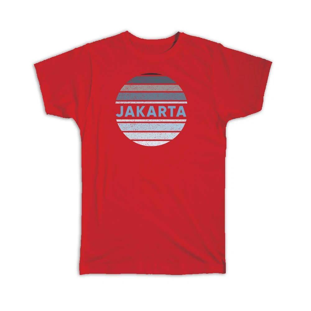 Gift T-Shirt : Jakarta Indonesia Vintage Blue Shades M