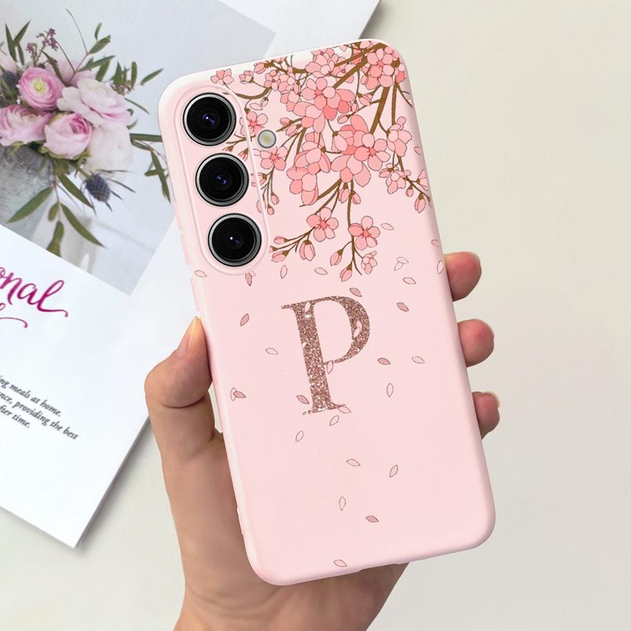 For Samsung Galaxy S24 5G Case SM-S921B Capa Fashion A Z Letters Soft Silicone Back Cover For Samsung S24 Ultra S24+ S 24 Bumper