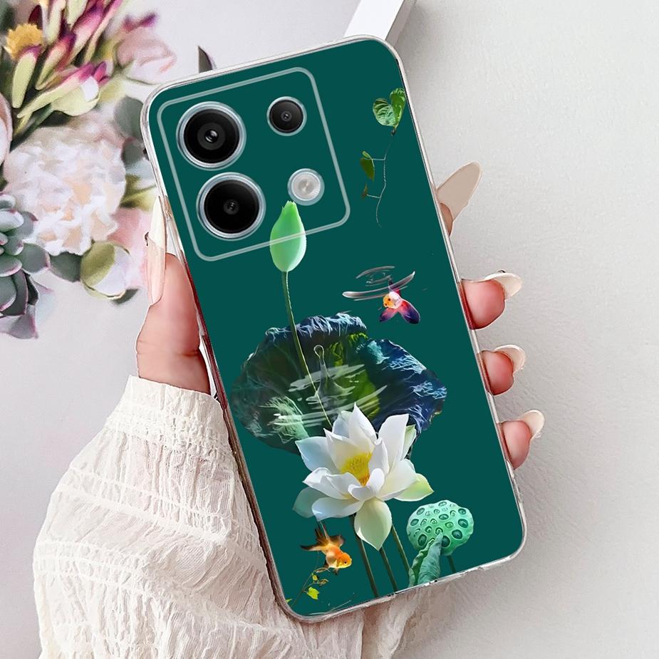 For Xiaomi Redmi Note 13 4G Case Note13 Pro New Fashion Painted Cover Soft Silicone Phone Case For Redmi Note 13 Pro Plus Fundas
