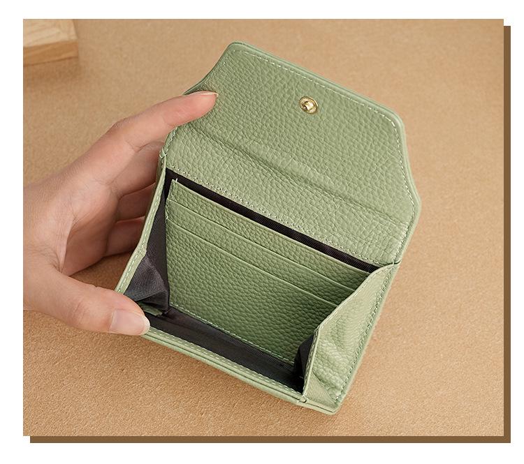Porte-monnaie et porte-cartes en cuir de vachette japonais: Sac de Rangement Unisexe en Cuir Véritable
