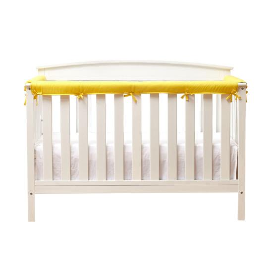 3Pcs Bumper Strip Crib Edge Protector Thick Padding for Baby Head And Teeth Protection Soft Baby Crib Teething Rail Guard Cover Baby Nursery Bedding