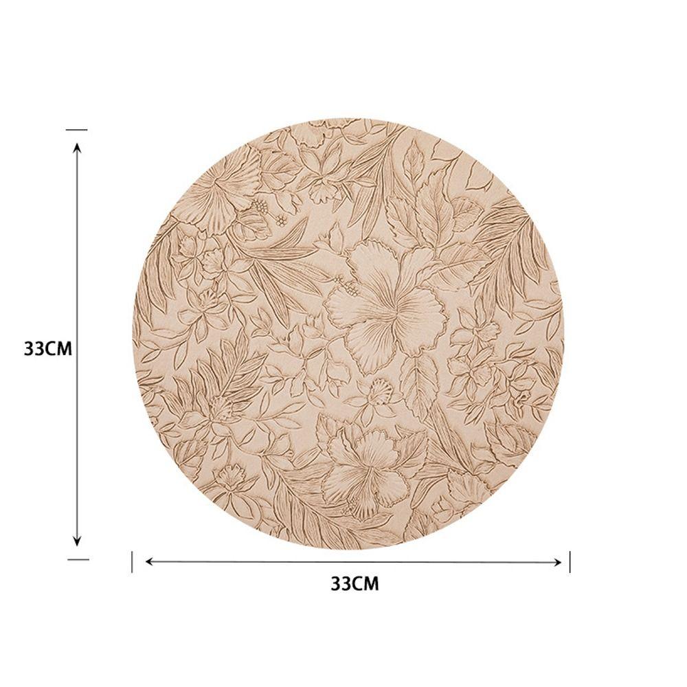 Anti Slip Placemats PU Leather Coaster High Quality Dining Table Place Mats  Household