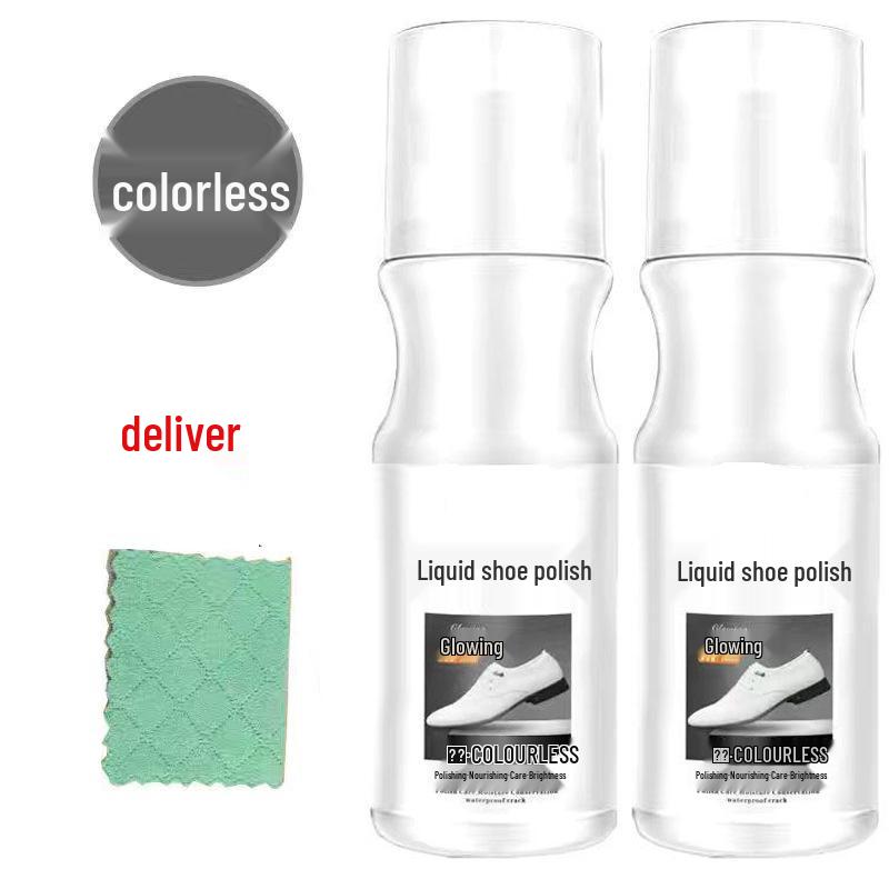 Colorless Liquid Shoe Polish & Care Oil with Integrated Brush