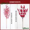 1/3PCS Artificial Red Berry Branches  for Home Tabletop Festivals Wedding Party DIY Craft Decor Christmas New Year Decoration
