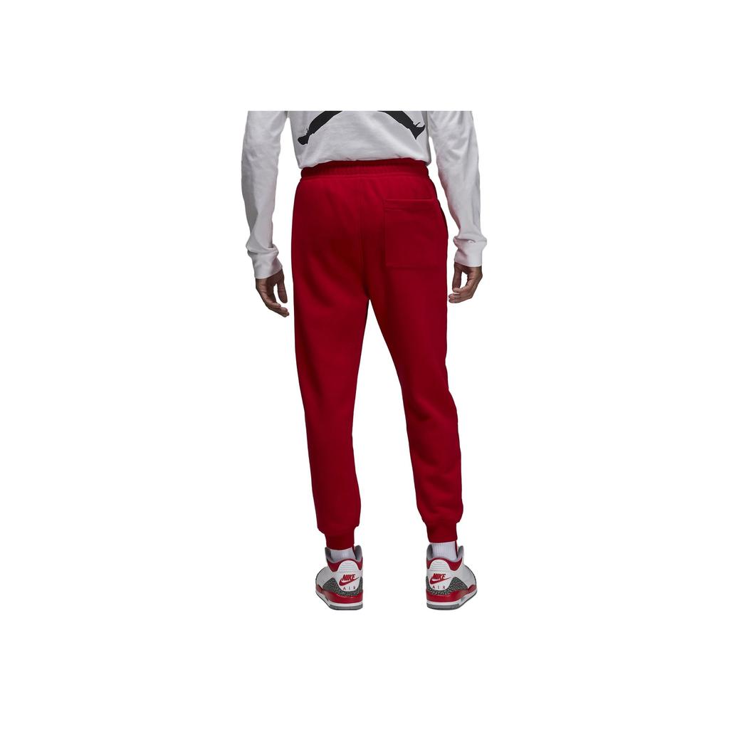 Jordan Essentials Solid Logo Drawstring Cuff Pants Men Bottoms Fitness-Red FJ7779-687
