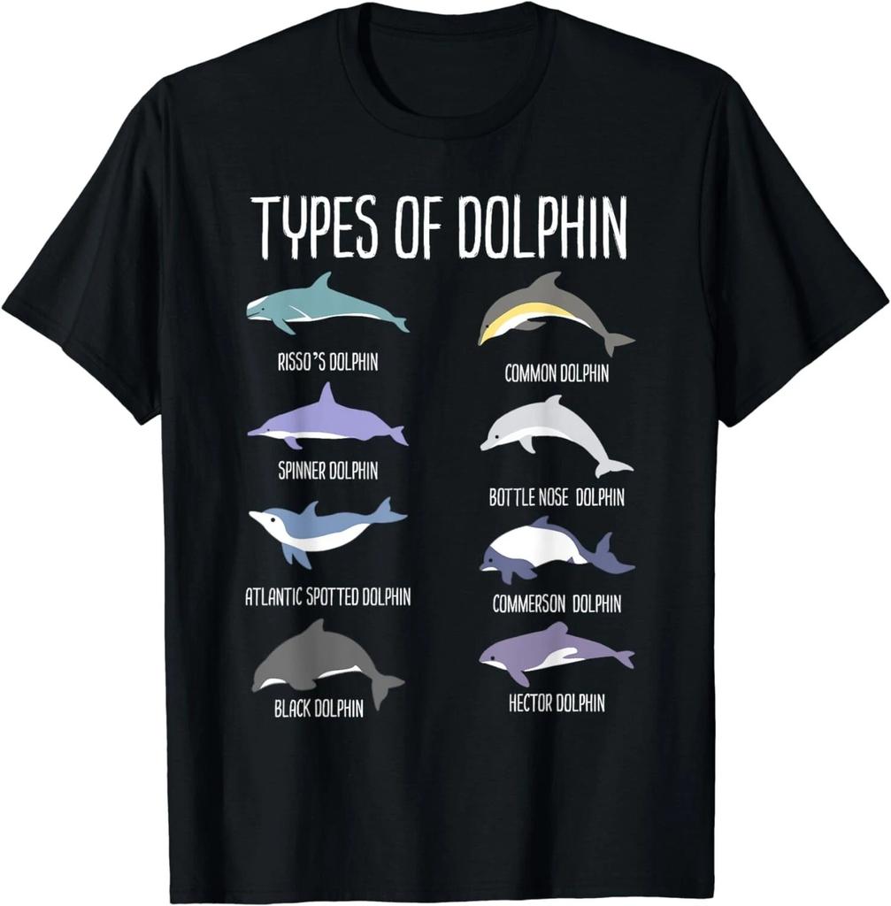 Tipi di Delfino T-shirt Regalo Unisex